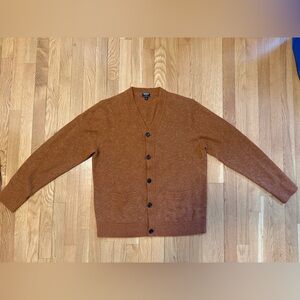 Todd Snyder Men's Brown Cardigan Sweater
